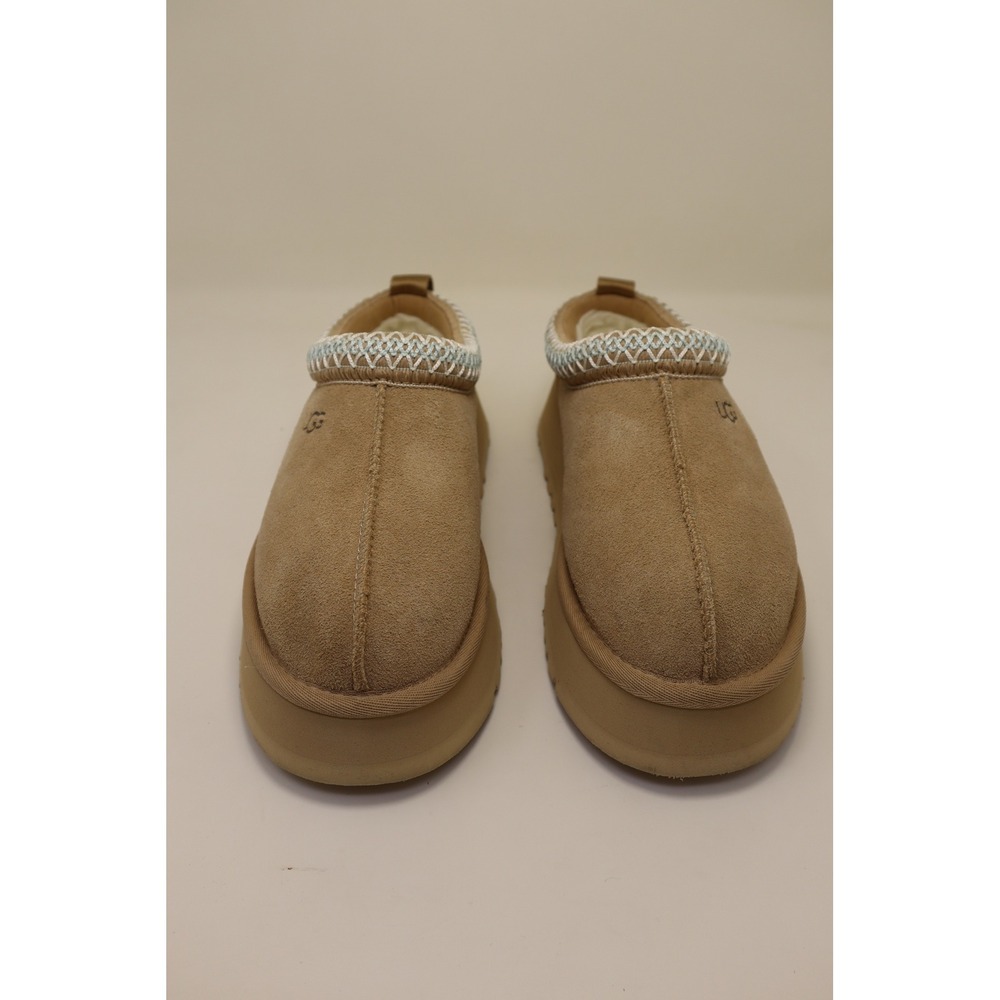 UGG Tazz Womens Size 6 Sand Suede Platform Slippers 1122553-SAN NWOB